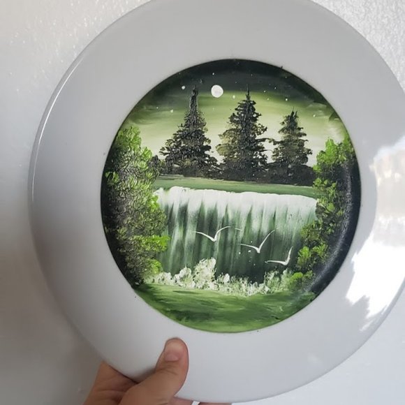 Hand painted decorative plate art artwork wall - Picture 1 of 8